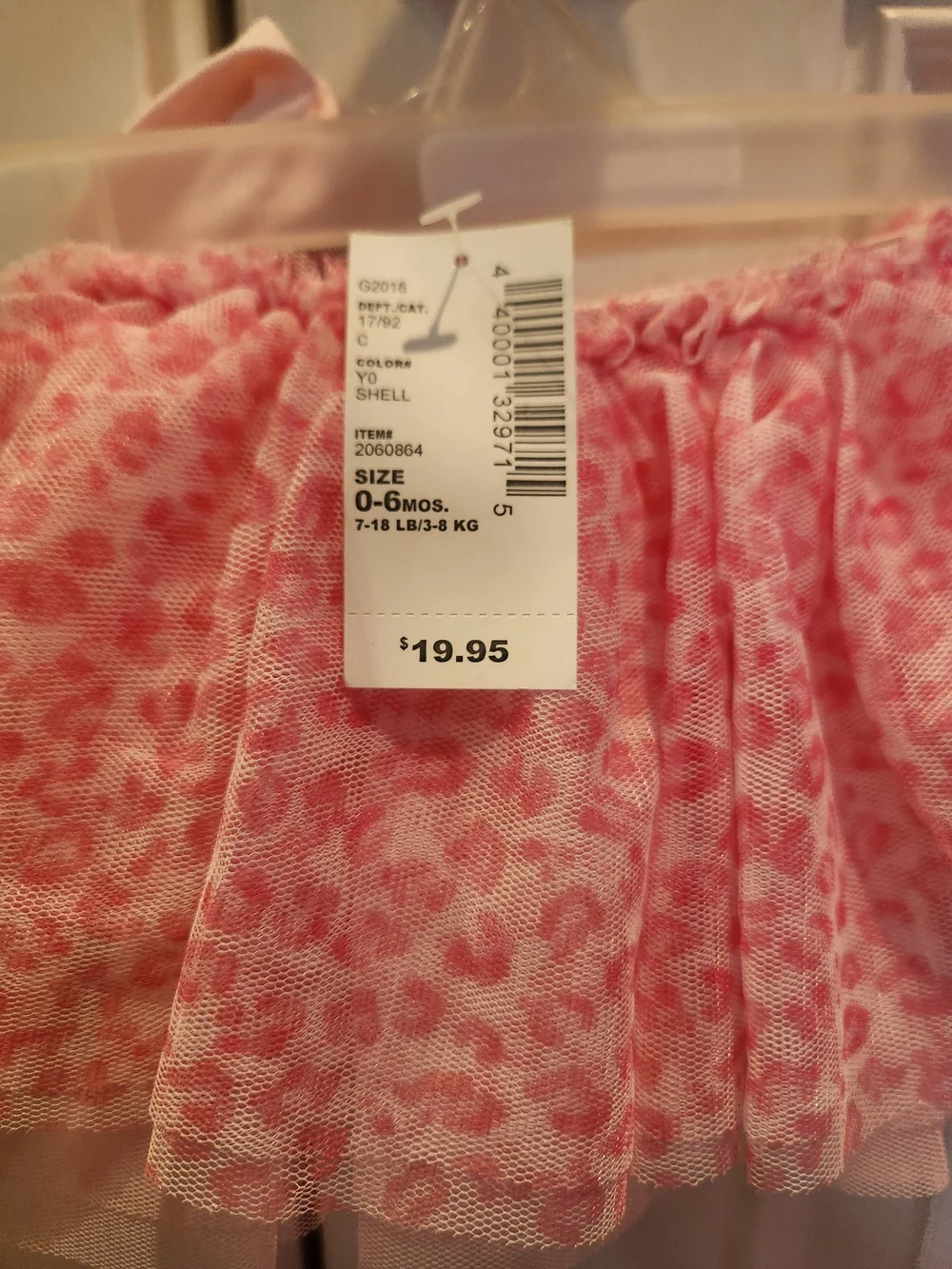 The Children's Place Pink Tulle Leopard Print Skirt with Headband